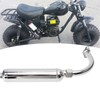 Exhaust Muffler Pipe Motorized Bicycle Engine Muffle Tailpipe Exhaust Pipe