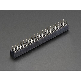 Adafruit GPIO Header for Raspberry Pi HAT - 2x20 Short Female Header in Black