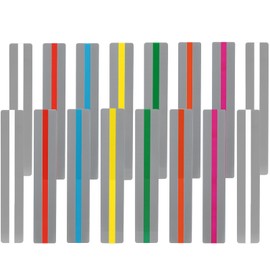 16-Pack Guided Reading Strips – Colored Overlay Highlight Bookmarks for Dyslexia Support, Teacher & Student Reading Aids in Assorted Colors