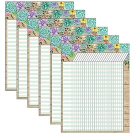 Teacher Created Resources Incentive Chart, 17-inch x 22-inch, Rustic Bloom, Pack of 6 (TCR7972-6)
