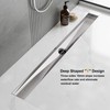 Neodrain 24 Inch Rectangular Linear Shower Drain with Brick Pattern