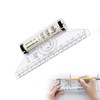 Rolling Ruler, 5.9 inches (15 cm), Plastic, Practical Measuring Ruler,