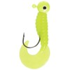 Johnson Swimming Grubs Chartreuse Fishing Bait, Yellow, 3" | 8cm