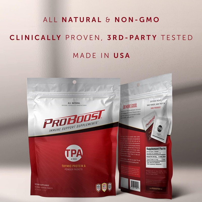 ProBoost, 4 McG Thymic Protein A (TPA) Powder Packets -