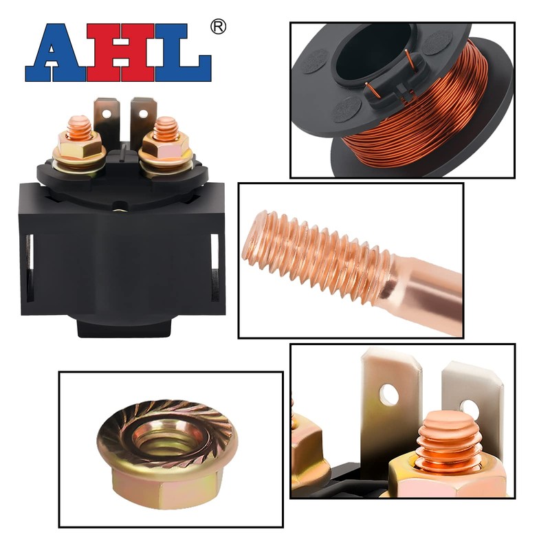 AHL Motorcycle Starter Relay Magnetic Switch Compatible with KLR650 KLR