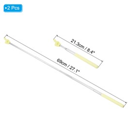 PATIKIL Telescopic Teachers Pointer Stick, 2 Pcs Classroom WhiteBoard Teacher Hand Finger Mini Pointer for Presentation Speaker Guide Coach, Yellow Style 1