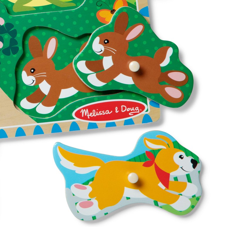Melissa & Doug Pets Wooden Peg Puzzle (8 pcs)