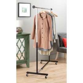 Whitmor Adjustable Rolling Garment Rack