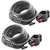 Lumintrail Bike Cable Lock 6 ft Self Coiling 12mm Braided