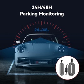 REDTIGER Dash Cam OBD Hardwire Kit Power Cable Type USB C Port,10FT 12V-24V to 5V,for Dash Camera, Low Voltage Protection