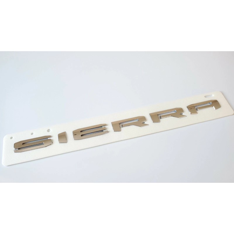 GMC 2PCS Chrome Rear Tailgate SIERRA SLT Emblem GMC Sierra