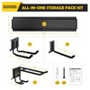 XUUHOOG 48-Inch Adjustable Garage Wall Tool Organizer with Black High-Strength