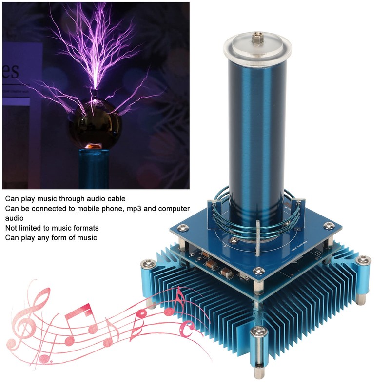 Music Coil Desktop Toy Plasma Loudspeaker Arc Generator Wireless Transmission