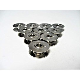 ID: 9033NS. 10 New Sewing Machine Metal Bobbins, Compatible w/Pfaff. Will Fit: 297, 297-1, 300E, 331, 332, 333, 335, Plus Others Below:
