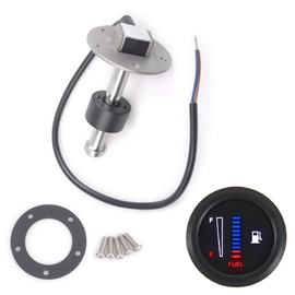 ZHSYMX Fuel Sending Unit and Gauge Kit Boat Fuel Sender Fuel Water Level Sensor 240-33ohms 4" (100mm) Fuel Tank Sender Stainless Steel Gas Sensor for Boat Car Truck Vehicle