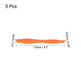 sourcing map 5pcs Universal Pry Spudger Tool, Phone Pry Opening Tool Plastic Crowbar for Cell Phone, PC, Laptop Tablet Screen Repairing, Orange
