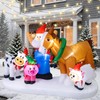 Nervure 8 FT Christmas Inflatable Outdoor Decoration - Christmas Inflatables
