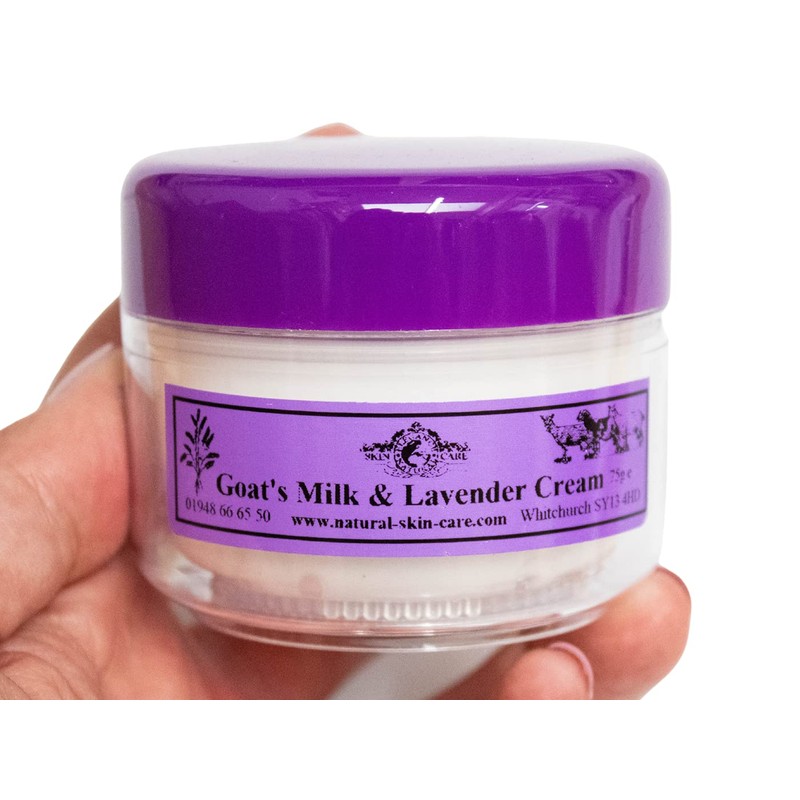 Goats Milk and Lavender Moisturising Cream 75g by Elegance Natural