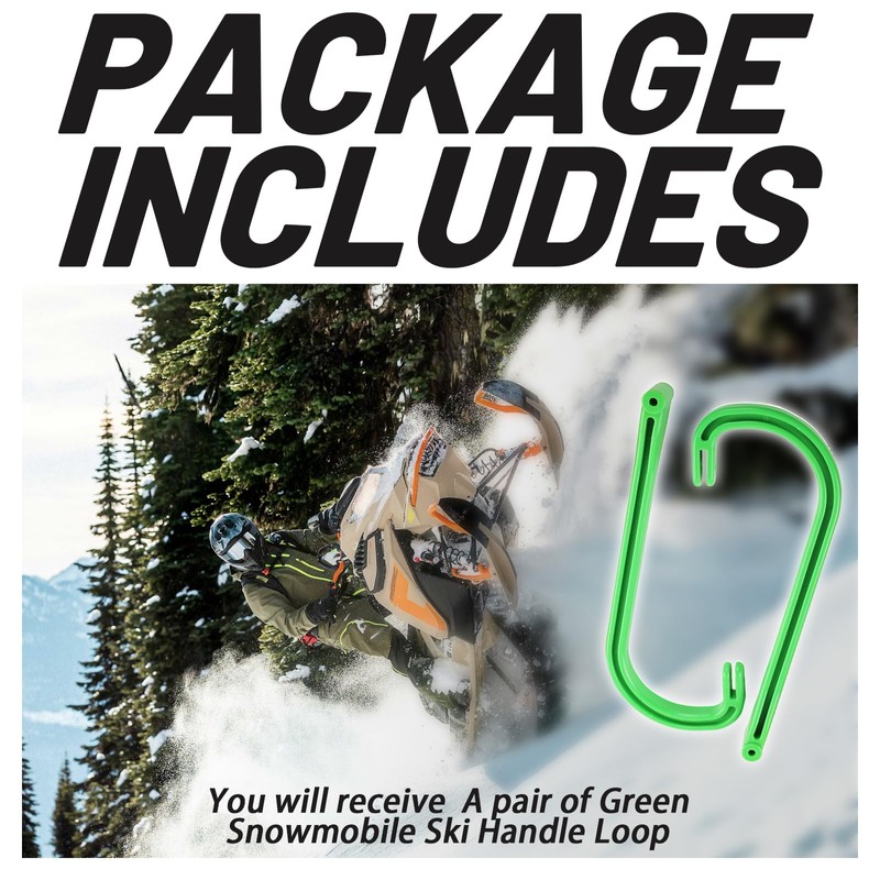 XTPTFABS 3639-781 Snowmobile Ski Loops Handles Set Compatible with Arctic