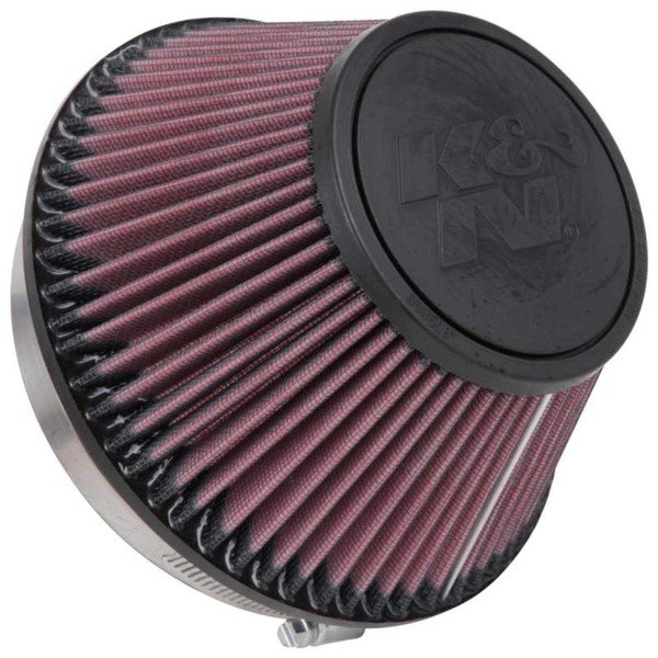 K&N Universal Clamp-On Air Intake Filter: High Performance, Premium, Washable,