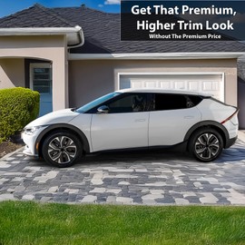 BOGAR TECH DESIGNS for Kia EV6 2022-2024 Side Skirt Chrome Delete – Precut Vinyl Trim Overlay, Gloss Black Blackout Look