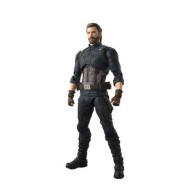 SH Figuarts Avengers: Captain America (Avengers: Infinity War), Approx. 6.1 inches (155 mm), ABS & PVC Pre-painted Complete Action Figure