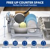 Godboat Dish Drying Rack -304 Stainless Steel Dish Rack for