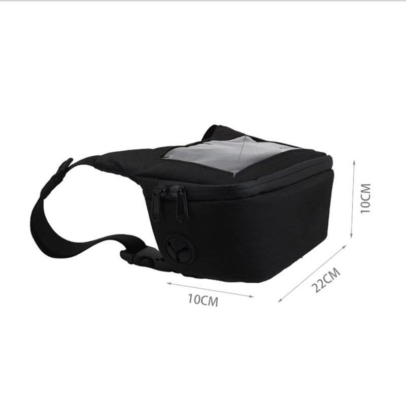 Motorcycle Handlebar Bag, Large Storage Black Motorcycle Tank Bag Front,