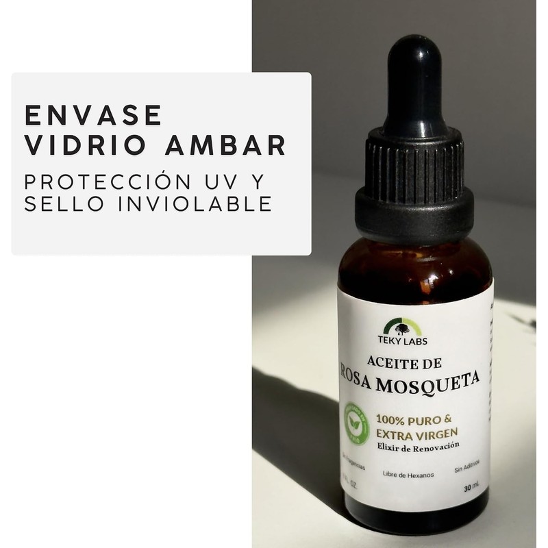 Aceite de Rosa Mosqueta Facial Teky Labs 100% Puro 30