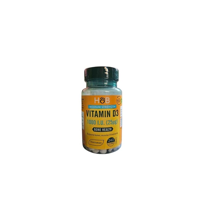 Holland & Barrett Vitamin D3 1000 I.U 25ug 240 Tablets