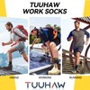 TUUHAW Work Socks Men's 39-42 Work Socks Men 39-42 Black