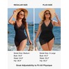 Blooming Jelly Women's One Piece Swimsuit Tummy Control Swim Dress