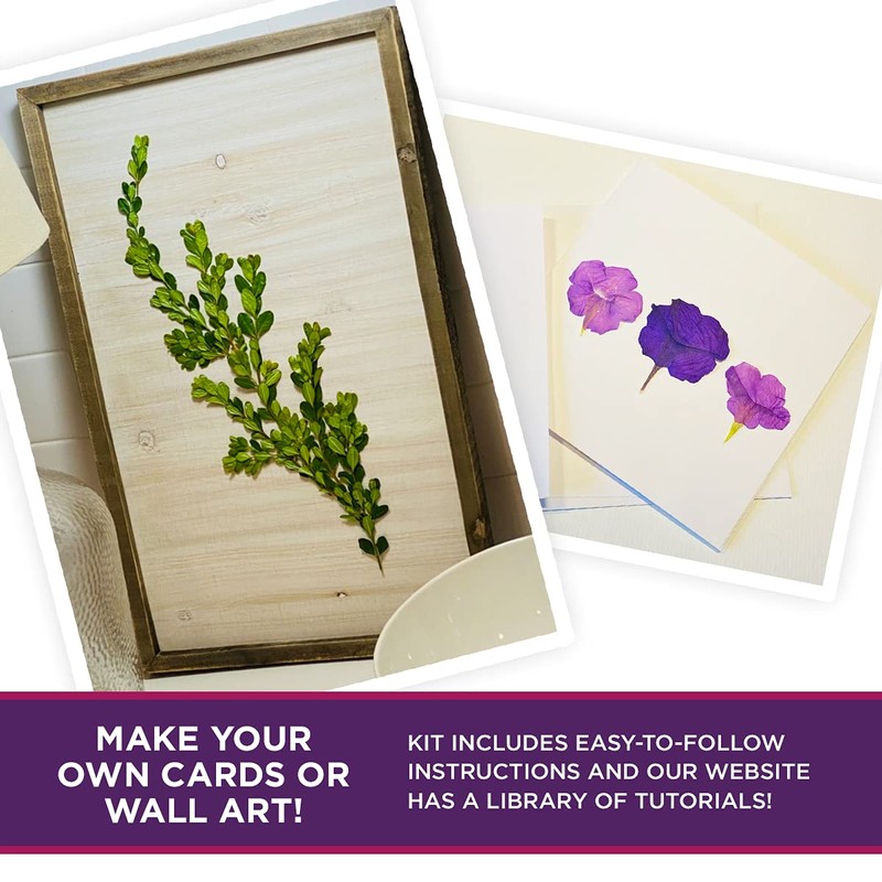 Flower Drying Kit Includes Flower Press Drying Boards, Quick Dry