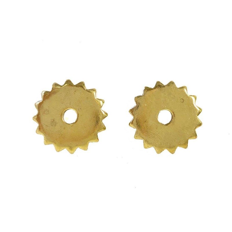 AJ Tack Spur Rowels Black 3/4" Rosebud