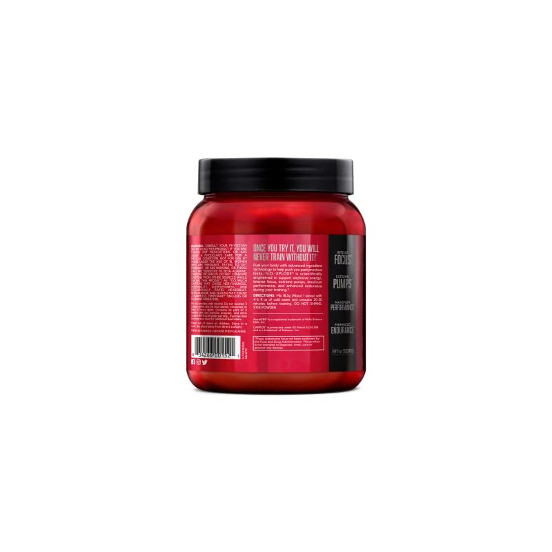 BSN N.O.-XPLODE, Fruit Punch, 1.22 lb (30 Servings)