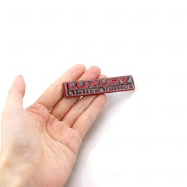 CARRUN 2 Pcs Luxury Limited Edition Emblem Auto Racing Sport 3D Badge Rear Trunk Sticker Side Fender Decal (Black), CR-2Luxury