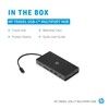 HP Travel USB-C Multi Port Hub, USB-C Pass Through Charging,