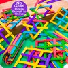 Coloured Lollipop Sticks 300 Wooden Birch Wood Craft Lolly Sticks