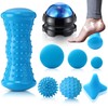 Burbell 8 Pack Blue Massage Ball Set for Myofascial Point