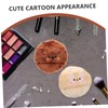 WOONEKY 2pcs Cute Cartoon Long Plush Powder Puff Soft Makeup