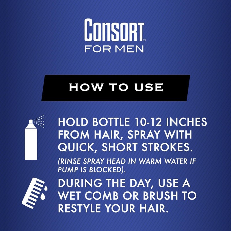 Consort Hair Spray 8oz Unscented XHold Pump Non Aerosal Spray