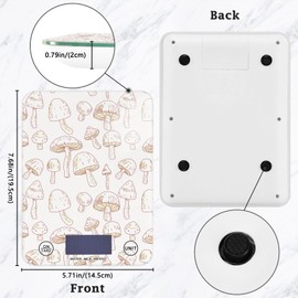 ElliTarr Food Scale Kitchen Scale for Baking Cooking Digital Food Weighing Measuring Scale Small Waterproof Electric Food Scale Beige Mushroom