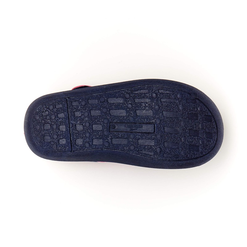 OshKosh B'Gosh Zapato acuático para niñas, azul marino/diseño, 6 X-Wide