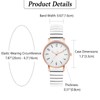 Oidea Women's Elastic Strap Watches: Large Face Arabic Numerals Analog