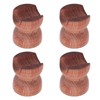 4PCS HiFi Speaker Cable Wire Bracket Wooden Shockproof Insulation HiFi