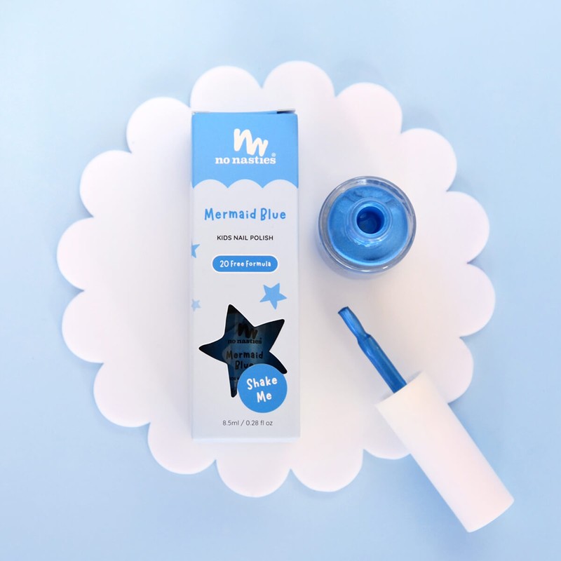 No Nasties Kids Water-Based Nail Polish - Blue, 8.5ml