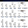 FandWay Pack of 900 M2 M2.5 M3 Torx Screws, Countersunk