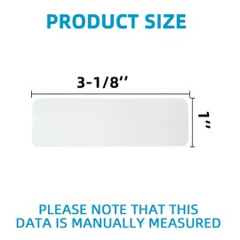 6 PCS Aluminium Horizontal Blinds Replacement Slats, White 1 inch Horizontal Blind Repair Tabs, Blind for Horizontal Blinds Replacement Slats (1" W x 3" L) Three with String Holes, Three Without