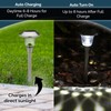 Morvat LED Solar Powered Outdoor Landscape Path Lights with Stainless