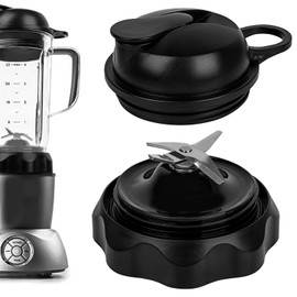 Linkidea Cross Blade Blender Replacement, Blender Parts Accessories Compatible with Nutribullet Blender, Replacement Parts Works with Model NBF50500 (Black)